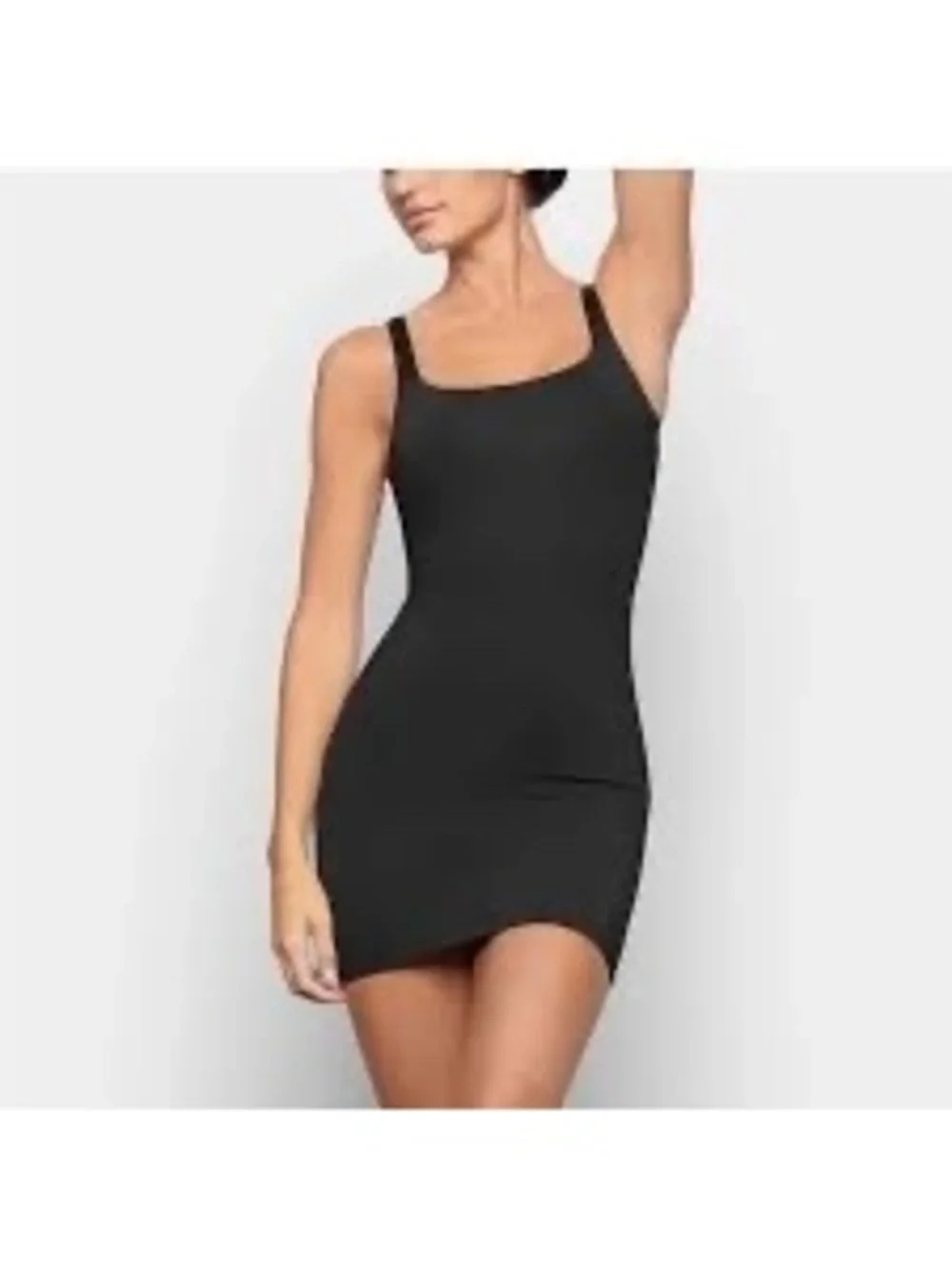 Skims Swim tank dress in Onyx